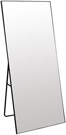 Hilier Floor Standing Full Length Dressing Mirror (Black)