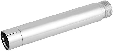Shower Extension Tube Stainless Steel Round Shower Pipe Chrome Plating Handheld Shower Head Extender for Bathroom Accessory5 Inch