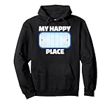 Eishockey Happy Place das Eisstadion Pullover Hoodie