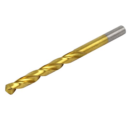 Aexit 7.6mm Drilling Tool Holder Dia Titanium Plated 2 Flutes Straight Drill Hole Twist Drill Bit Model:45as474qo43