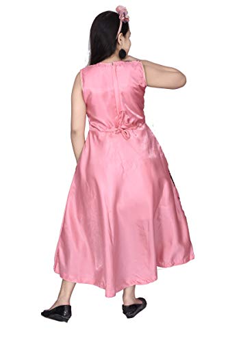 Image of M.B. Fashion Satin Frock Dress for Girls