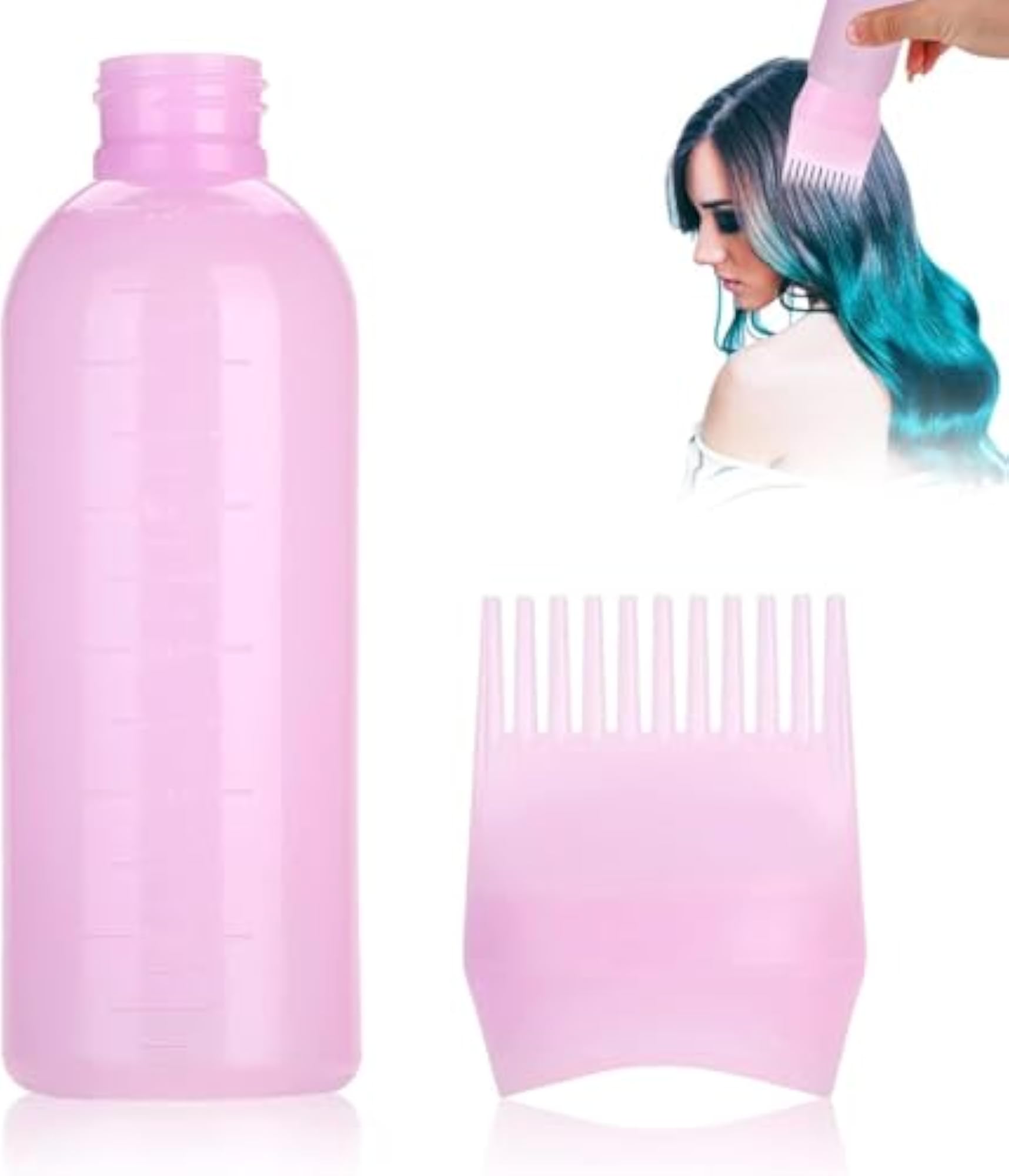 Hair Oil Applicator Bottle with Comb for Scalp Treatment