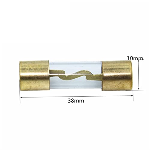 Fusibles AGU de Vidrio 10x38MM 10A para Audio de Coche Chapados en Oro 3