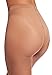 Wolford Luxe 9 Denier Ultra-Sheer Tights for Women Invisible Sandal Toe Elastane-Free Leg Soft Knitted Waistband with Logo Brown Gobi Medium