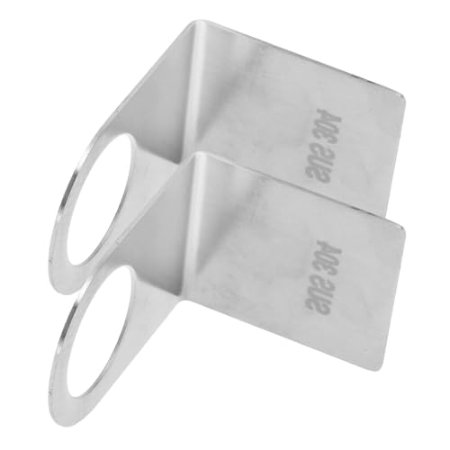 OSALADI Support Mural Porte-Flacons de Gel Bain et Shampoing 2 Pièces pour Salle de Bain Cuisine, Crochets Robustes en Métal Argenté