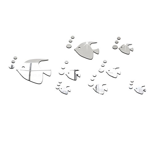 Toifucos Adesivi da Parete a Specchio, Pesce