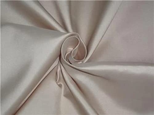 Soie tressée en taffetas crème dorée de haute couture pour robes de mariée élégantes