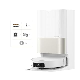 DREAME X50 Ultra Complete Robot Aspirapolvere, Rilevamento Degli Ostacoli con IA e Navigazione a 360°, Superare l'ostacolo di 6CM, Aspirazione Fino a 20000 Pa, Doppia Spazzola Antigroviglio