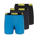 PUMA Men's 3 Pack Boxer Brief, Bright Blue, X-Large