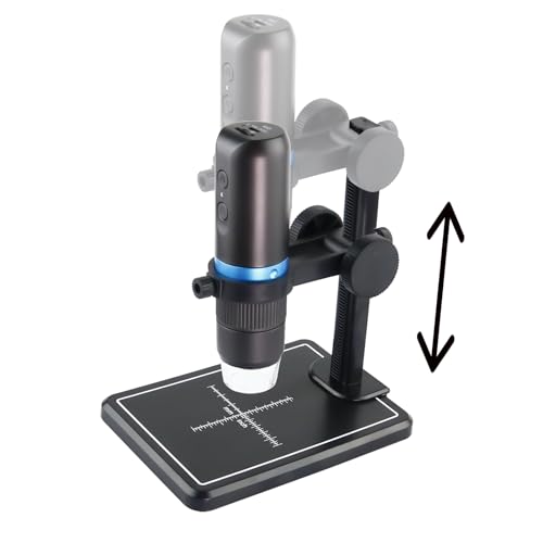 Image of WiFi USB Digital 50X to 1000X Digital Microscope with Stand, 8 LEDs,Supports APP,Compatible with iPhone iPad Android Mac Windows