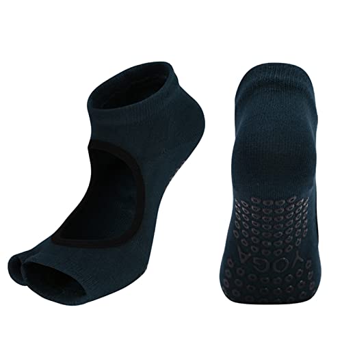 Calcetines de yoga ZYC algodón transpirable aptitud pilates mujeres