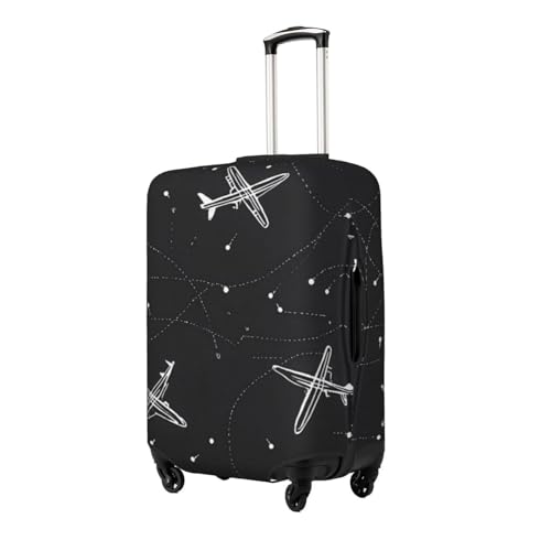 Air Line Print Travel Luggage Cover Elastic Baggage Protector For Men Women Fits For 25-28 Inch Luggage Suitcase Covers2