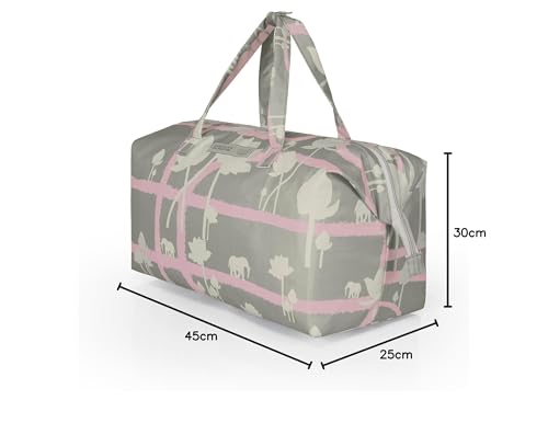 Image of American Tourister x Love Child by Masaba Packable Duffle Bag for Travel /Lightweight Polyester Foldable Duffel