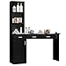 4ever2buy Salon Station for Hair Stylist, Salon Wall Station with Barber Cabinet, Hair Stations Equipment Hair Dryer Holder, Drawers, Wall Mount Barber Beauty Station, Mirror not Included, Black
