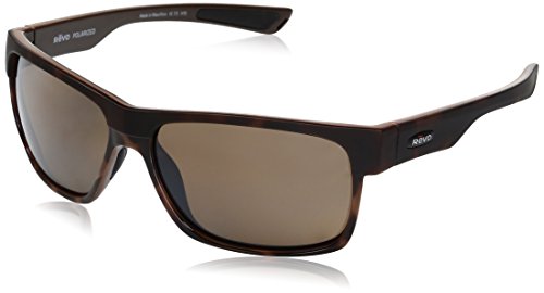 Revo Re 5011x Camden Polarized Rectangular Sunglasses, Tortoise Terra, 60 mm