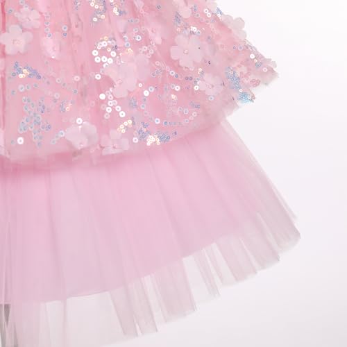 OBEEII Formal Dress Toddler Girls Pageant Dress Flower Girl Dress Wedding Elegant Bowknot Tutu Dress Birthday Communion Gown4