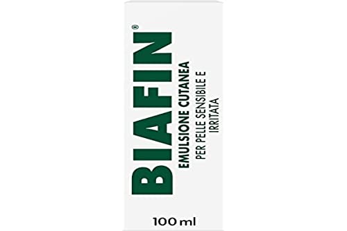 Biafin Kalmerende vochtinbrengende huidemulsie, zonnebrand, irritatie en schuren, gevoelige en geïrriteerde huid, zonnecrème, ook ideaal voor tatoeages en huidproblemen, 100 ml