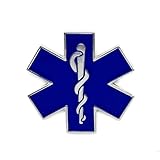 Star of Life Enamel Pin - Theme Series - Enamel Lapel Pin - Plated Badge for Clothing, Bags, and Lanyards