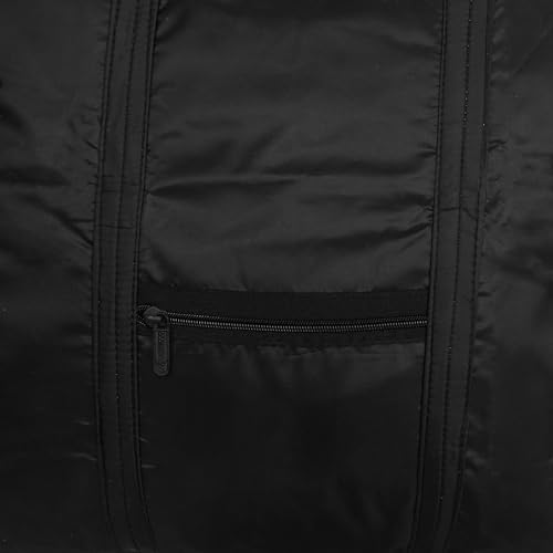 Image of Kuber Industries Clothes Storage Bag with Handle | Foldable Grocery Hand Bag | Pack of 2 | Black