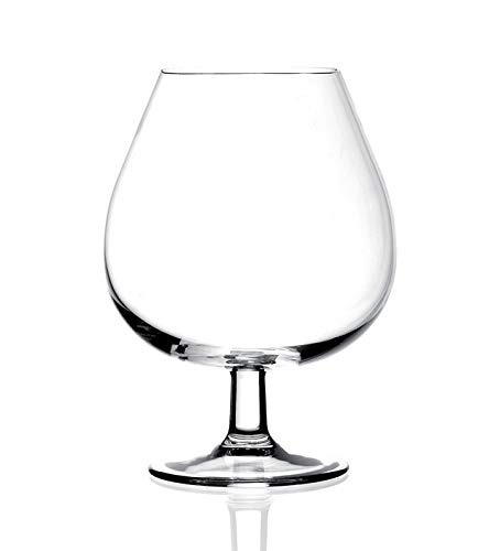 RCR Cristalleria Italiana Crystal Invino Cognac Brandy Glass - Set of 2 (570 ml,Italy Made)