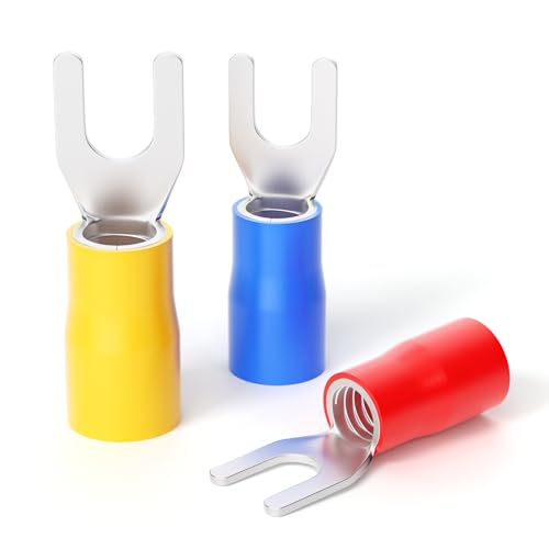 300 Pcs 22-16 16-14 12-10 AWG Insulated Fork Spade U-Type Wire Connector Electrical Crimp Terminal
