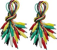 R&D Multi-Colour Alligator Connector Clips 12 Inch – Heavy Duty Electrical Test Leads with Insulated Crocodile Clips, Flexible Wire for DIY Electronics. Pack of (20)-picture-14