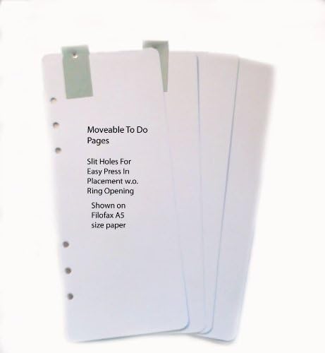 JXPN Jacks Planner Notebook Slit Hole 3/4 Page 67# Heavy Duty Paper Option