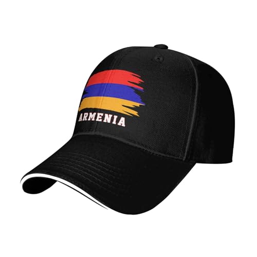 Drapeau De L'Arménie Arméniens Unisexe Casquette-Hip Hop Séchage Rapide Chapeaux Pare-Soleil Vintage Casquette De Baseball pour Camping Trucker Sport