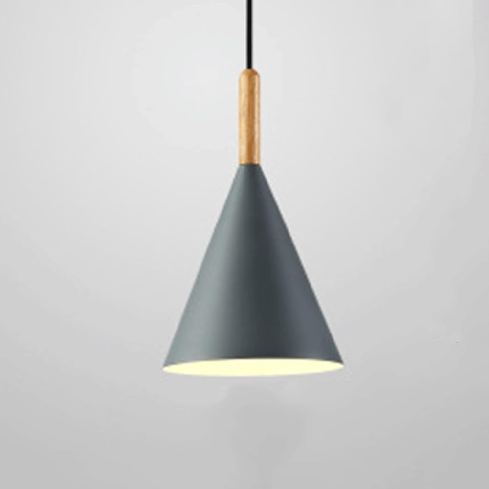 KXEcoLife Creative Single Pendant Triangle Dome Lamp - Colorful Ceiling Light Fixture for Restaurants & Dining Rooms Stylish Shadow Design Modern Lighting Solution