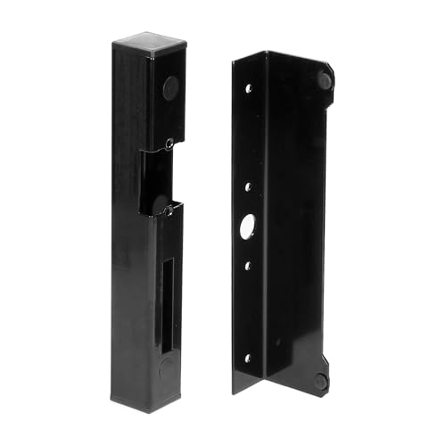 Miratic Chapa de Cierre para Cerradura Electronica con Rebaja de Enclavamiento para Tacos Perfil Galvanizado de 40x40mm Sirve para Abrepuertas Electrico para Puertas Derechas e Izquierdas