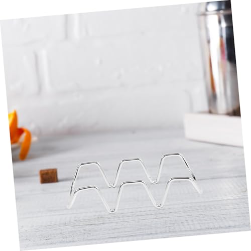 Soporte moderno de metal para botellas de vino mesa miniatura 5
