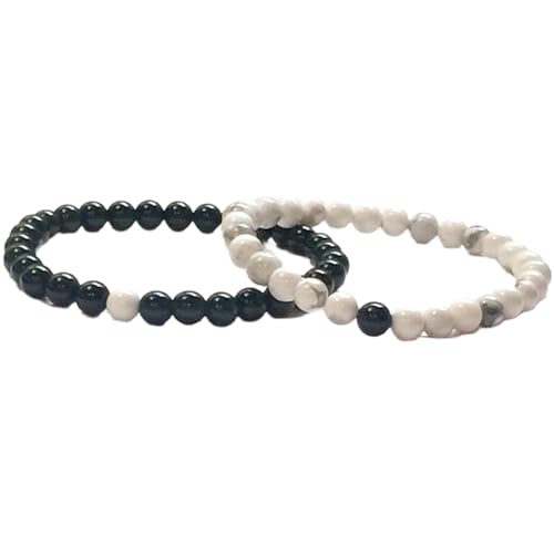 Bracelets extensibles pour couples en perles de 8mm amour
