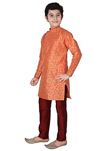 Silk Indian Ethnic Wear Kurta Set's For Kids Boys | 1 To 16 Years | Pack Of 1 (S-134)3