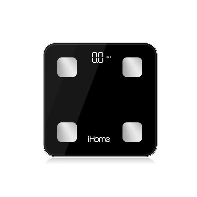 Miniatura 7 de iHome Báscula inteligente digital Bluetooth para peso corporal, báscula de peso, incluye IMC, grasa corporal, masa muscular, baterías incluidas
