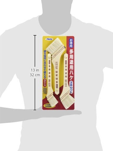 Amazon.co.jp: アサヒペン ペイント刷毛 お得用多用途用ハケ3本