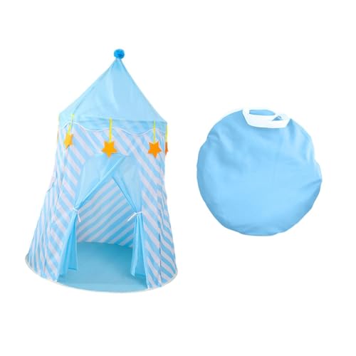 perfeclan Tienda de campaña para niños, Tipi, Castillo, Tienda de campaña Plegable para Juegos de Interior y Exterior, Regalo, Castillo para niños, casa de, Azul