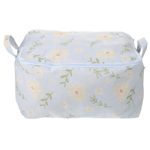 GLEAVI Garment Container Quilt Storage Bag by Bedroom Storage Pouch Smooth Zipper Cotton Clothes Organizer Travel Luggage Bag