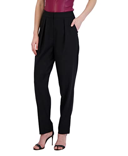 BCBGMAXAZRIA Women's Faux Leather Pant Pocket Wide Leg Trouser2