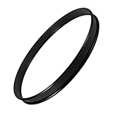 Toddmomy 16 Inch Metal Snare Drum Hoop Black Coated Drum Counterhoop for Percussion Instrument Maintenance