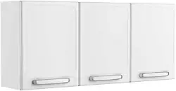 Armário Aéreo de Aço 3 Portas 120 cm Mais Evidence Bertolini