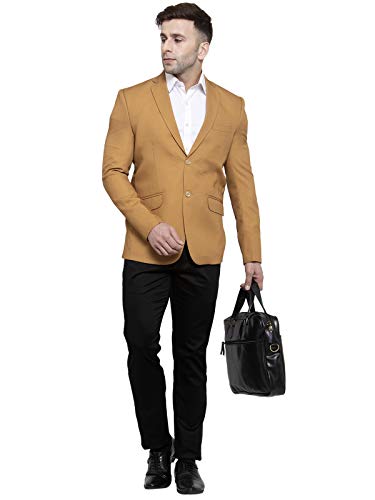 Image of WINTAGE Men's Polyester Cotton Festive and Casual Blazer Coat Jacket