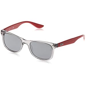 Ray-Ban 0RJ9052S-70636G-48 Lunettes de Soleil, Transparent Grey, 48 Mixte Enfant