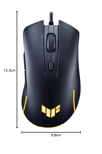TUF Gaming M3 Gen II Mouse da gioco, cablato, 59 g leggero, IP56 resistenza alla polvere e all'acqua, protezione antibatterica, sensore ottico 8K DPI, 6 pulsanti programmabili, piedini per mouse - Mouse gaming - Immagine 9