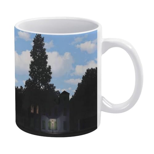 Rene Magritte lE}Obg̗LȊG̕u̒鍑v}OJbv R[q[Jbv Z~bN}OJbv ϗp ϊƑϔM  ƒp ItBX JtF eʒ 330ML Whit