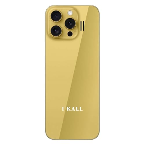 Image of IKALL I1 Pro - 4G Android Keypad Mobile with 2.8 inch Touch Screen, 2GB RAM, 16GB Storage, WiFi, 4G SIM Support, 3000mAh Battery, Preloaded Wht'sAp, FB, Utube, Insta & More (Starry Gold)