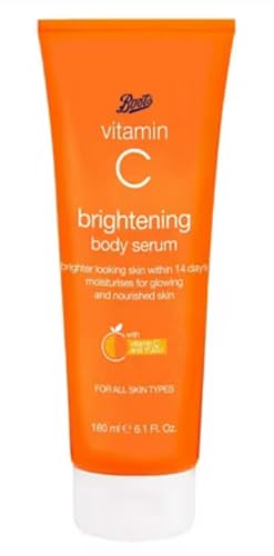 Boots Vitamin C Brightening Body Serum, 6.1 Fl Oz, All Skin Types, 14-Day Results