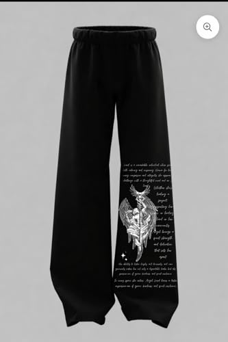 Image of Men's Printed Baggy Pants, Relaxed Fit Cotton Lower, Mid Rise Elastic Waist Joggers with Graphic Design, Casual Wear for Gym, Lounge & Street Style