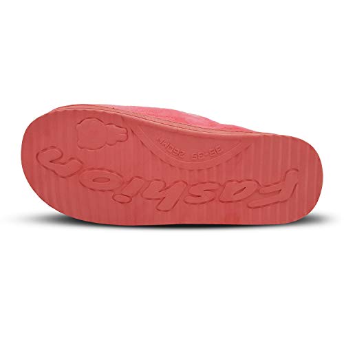 Image of VRITRAZ Women's Comfort Slip On Closed Toe Warm Winter House Clog Indoor Slipper