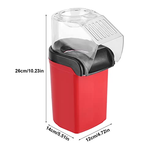 Heitign Mini Electric Popcorn Maker Machine Air Popper Popcorn Maker With Large Lid Fast Making Diy Flavors, No Oil, 1200W Retro Red Air Popper Popcorn Maker Automatic Machine For Home #TOP5
