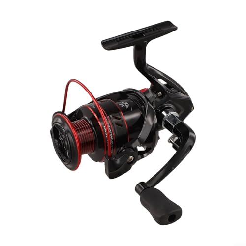 Moulinet de pêche en mer avec bobine en métal conçu pour l'eau salée et l'eau douce, bras pliable compact (DM-4000)